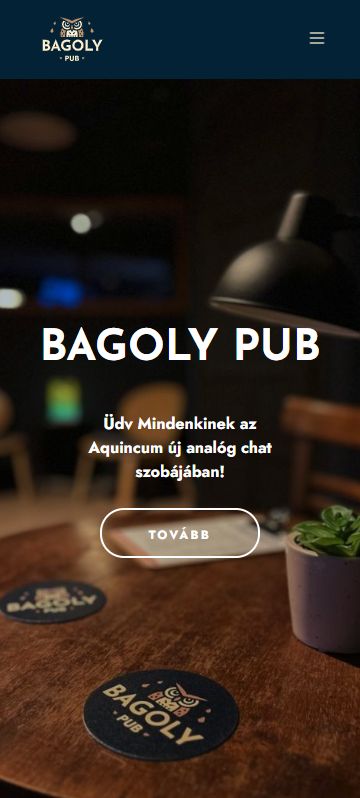 Bagoly Pub mobil verzió