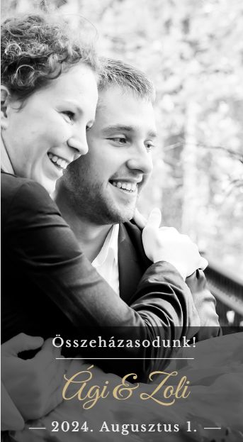 Esküvő single page mobil verzió